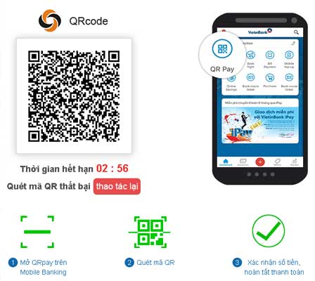nạp tiền KUBET bằng QR code và thanh toán trực tuyến qua app
